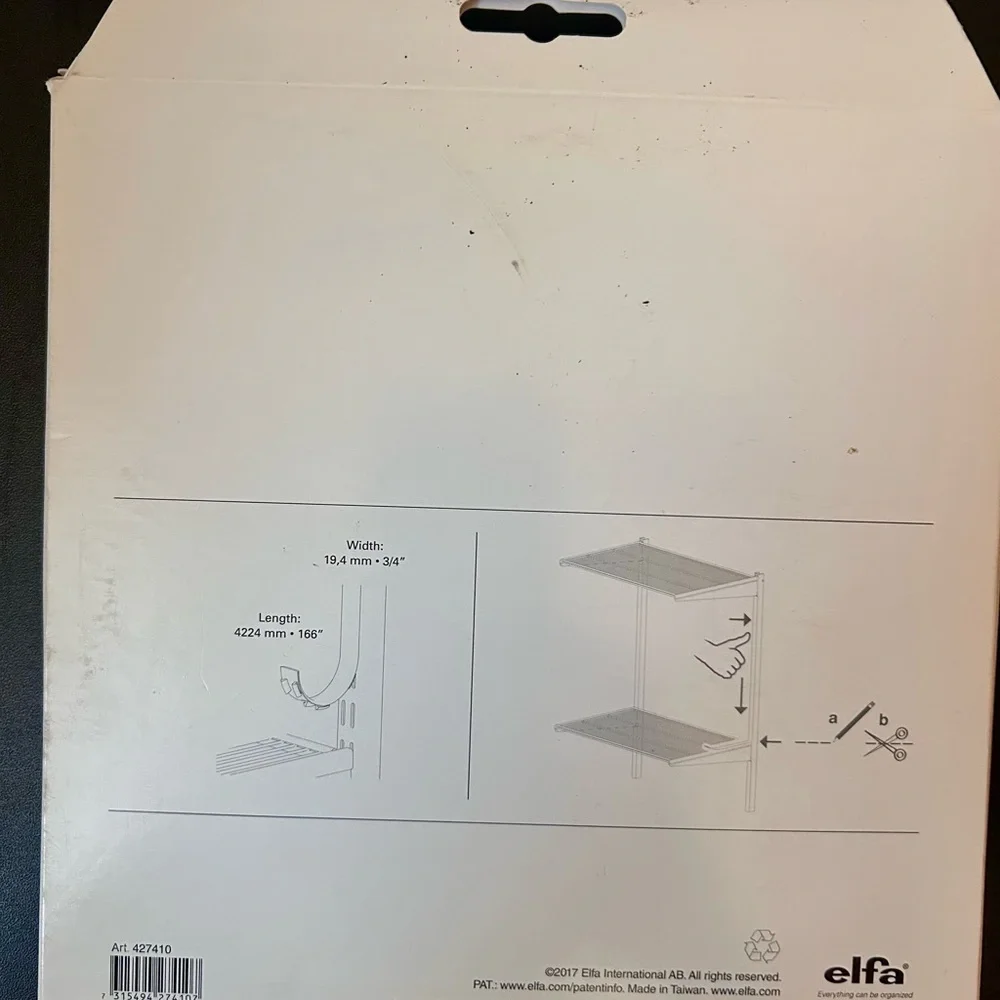 ELFA Standard Cover Tacklist for Skena ~ The Container Store ~ 166” Long